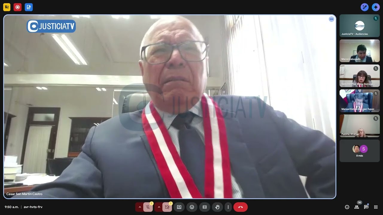 Audiencia de apelación en el proceso contra César Hinostroza Pariachi