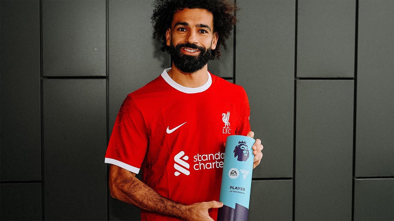 Mohammed Salah wins PL EA Sports Player of the Month October 2023 | KIEA Sports+