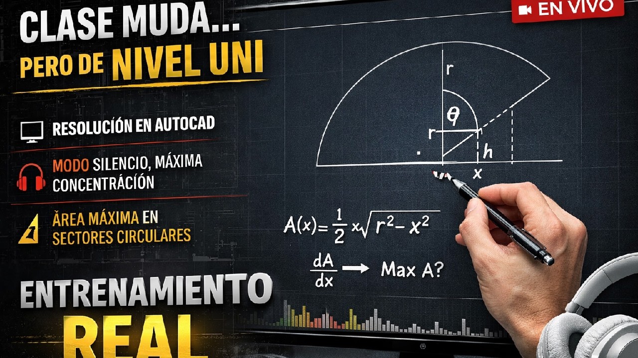 🔥📐 ¡ÁREA MÁXIMA EN SECTORES CIRCULARES! El Problema que Elimina Postulantes en la UNI 😱
