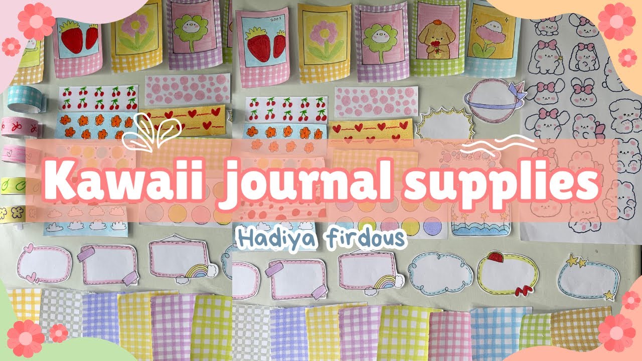 🌸DIY Kawaii journal supplies🩷✨ | Malayalam | Hadiya Firdous |