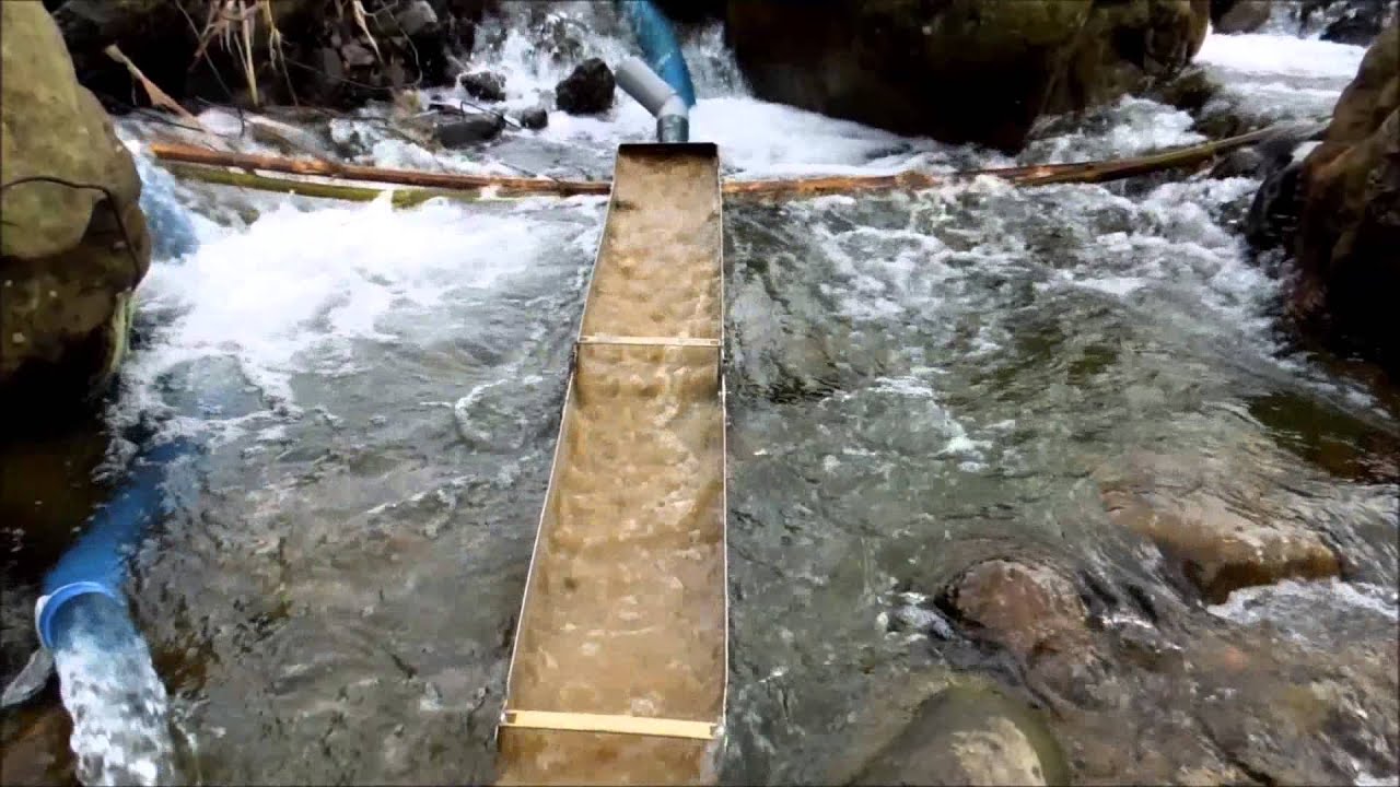 Gravity dredge for gold in Taiwan using 10