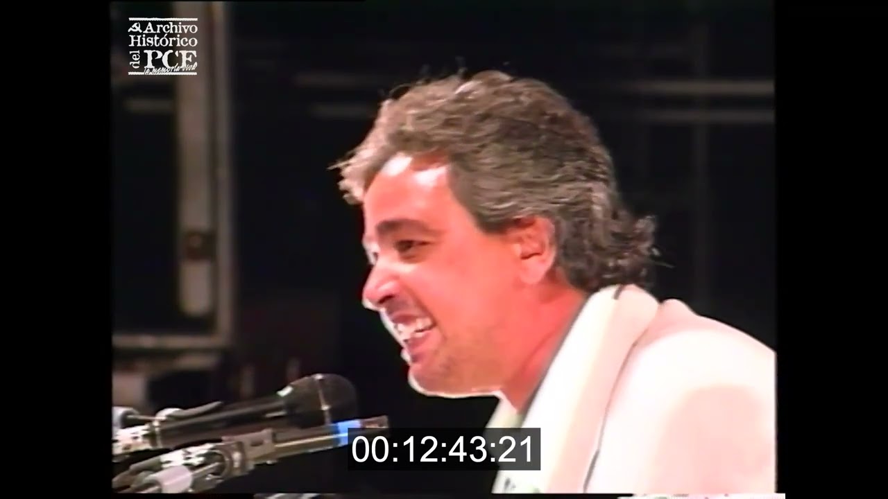 Mitin de cierre Ángel Pérez y Julio Anguita - Fiesta PCE | 1993