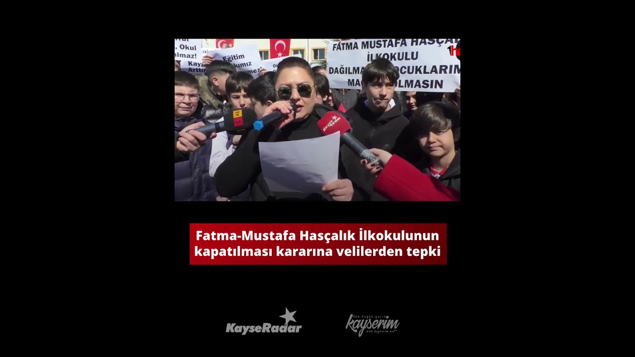 Fatma-Mustafa Hasçalık İlkokulunun kapatılması kararına velilerden tepki