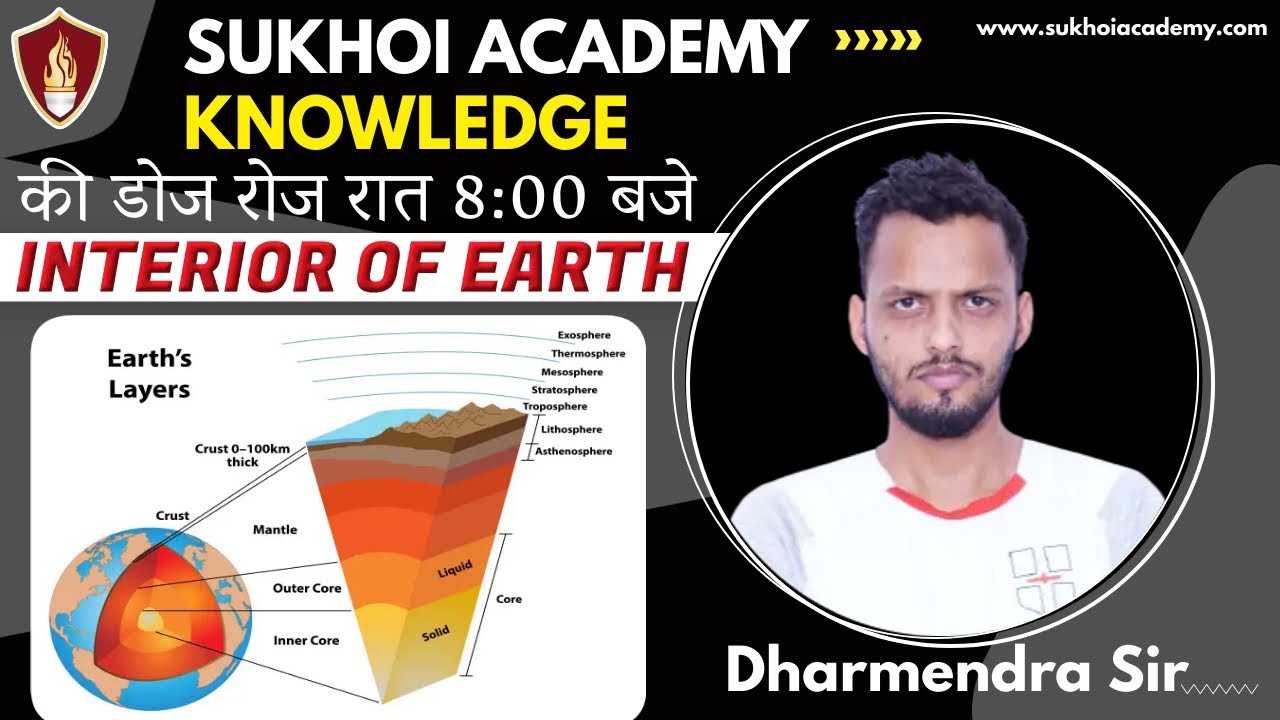 Internal Structure of the Earth  /Daily Knowledge Dose / Sukhoi Academy  - By  Dharmendra Sir