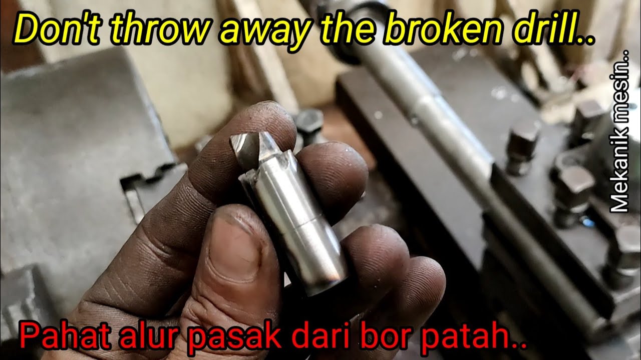 Membuat Pisau Frais dari Mata Bor Patah | Make Frais from broken drill