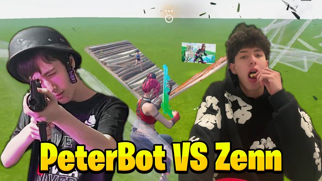 PeterBot 1 на 1 против Zenn в билдфайтах