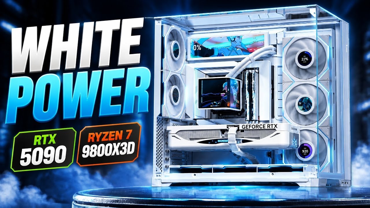 Galax RTX 5090 Boomstar | Ryzen 7 9800X3D  | Lian Li O11 Vision Compact | White Powerhouse PC Build