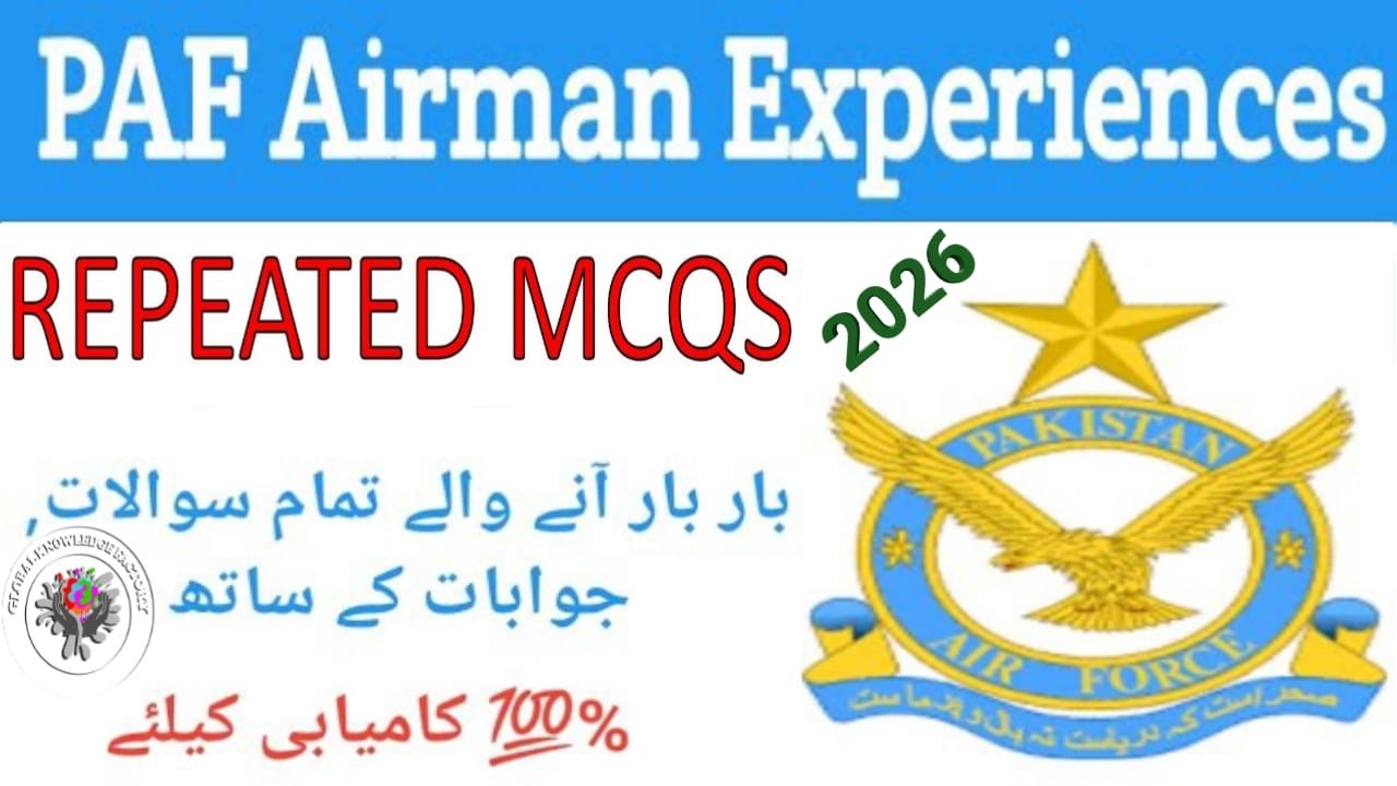 PAF Airman Test preparation 2026 | Past Papers MCQs | How to prepare in in just 7 days? | paf