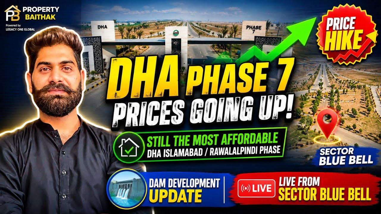 DHA Phase 7 Islamabad Latest Development Update 2026 | Prices Going Up? | Blue Bell Sector Visit 