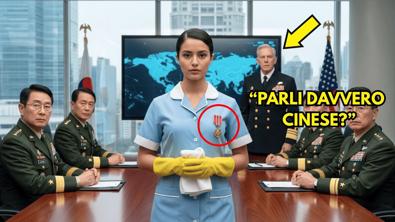 Il generale andò nel panico senza traduttore cinese — finché la donna delle pulizie parlò da spia,