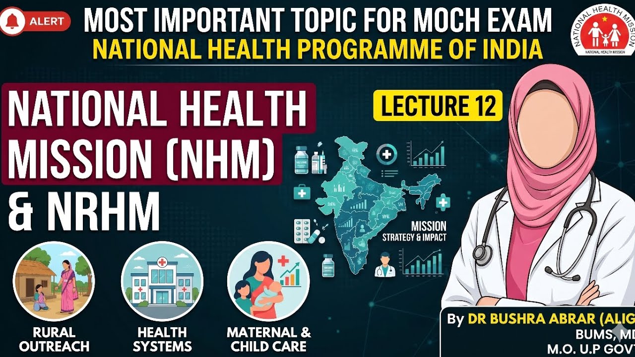 Lecture 12: National Health Mission (NHM) & NRHM | MOCH Exam Preparation
