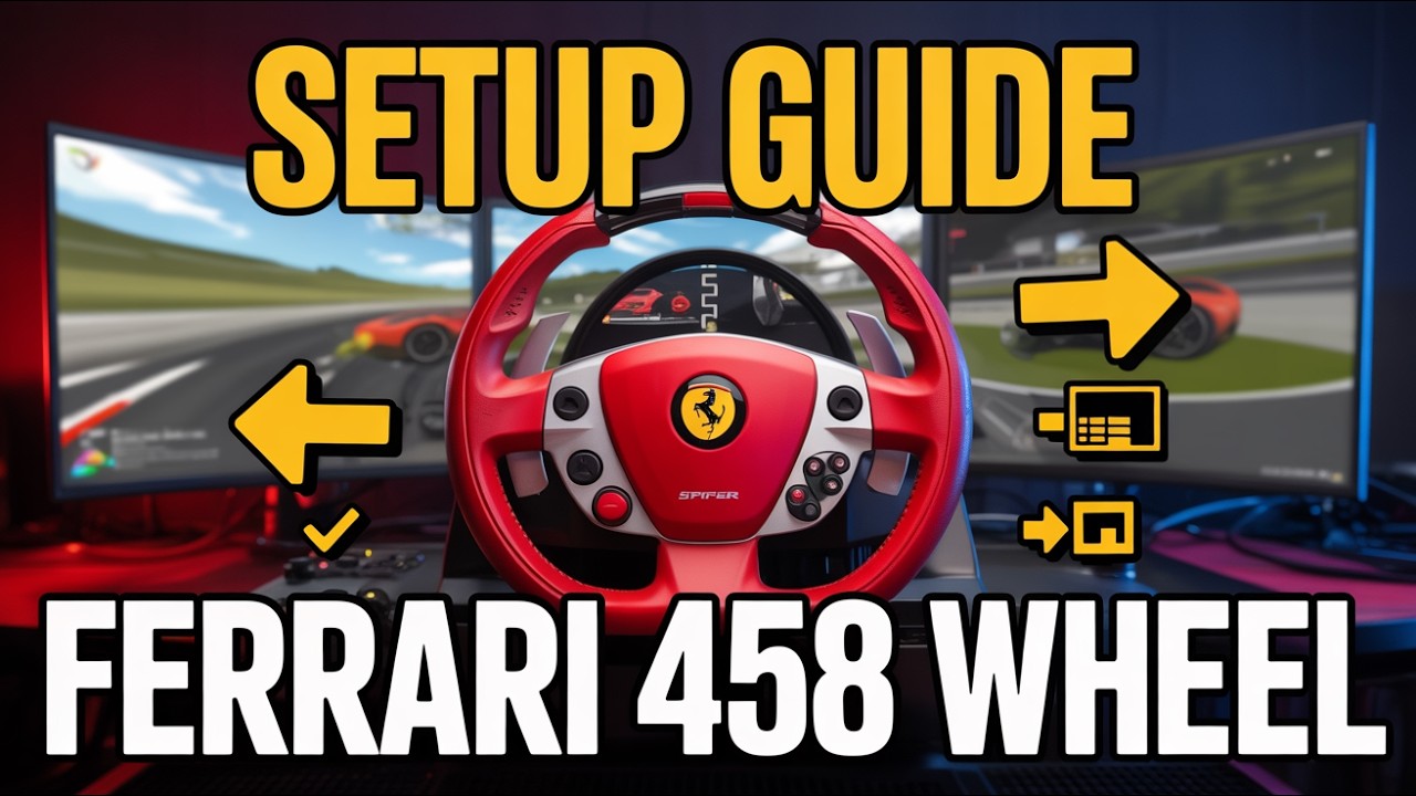 How to Use Thrustmaster Ferrari 458 Spider Racing Wheel on PC