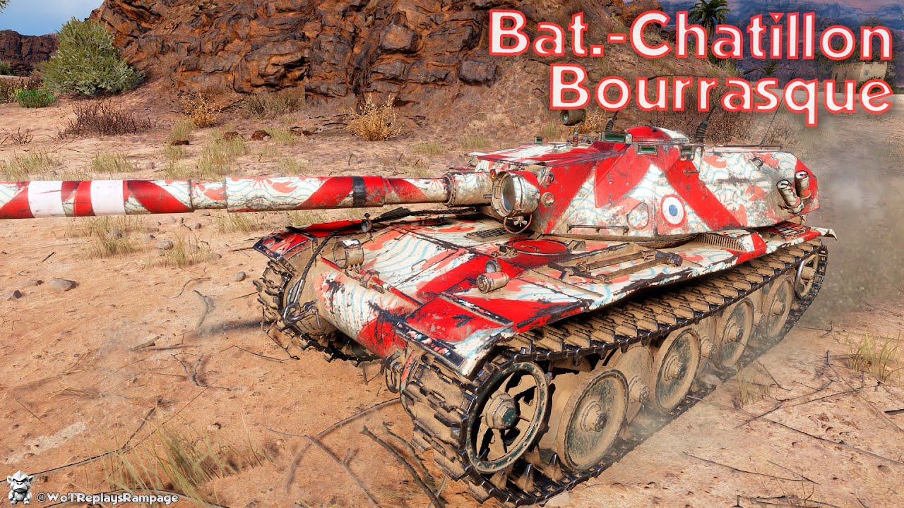 Bat.-Châtillon Bourrasque - 10 Frags 5.2K Damage,Master, Hight Caliber,Top Gun, Crucial Contribution