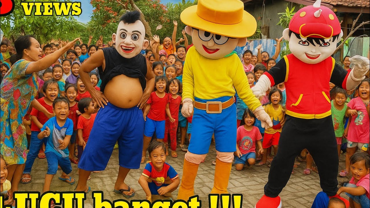 Badut Boboiboy joget dj terbaru Asyik Banget~Badut Punk Joget Tiktok Lucu banget