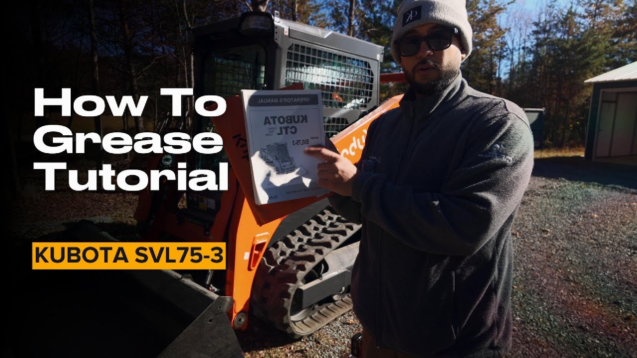 Как смазать Kubota SVL75-3