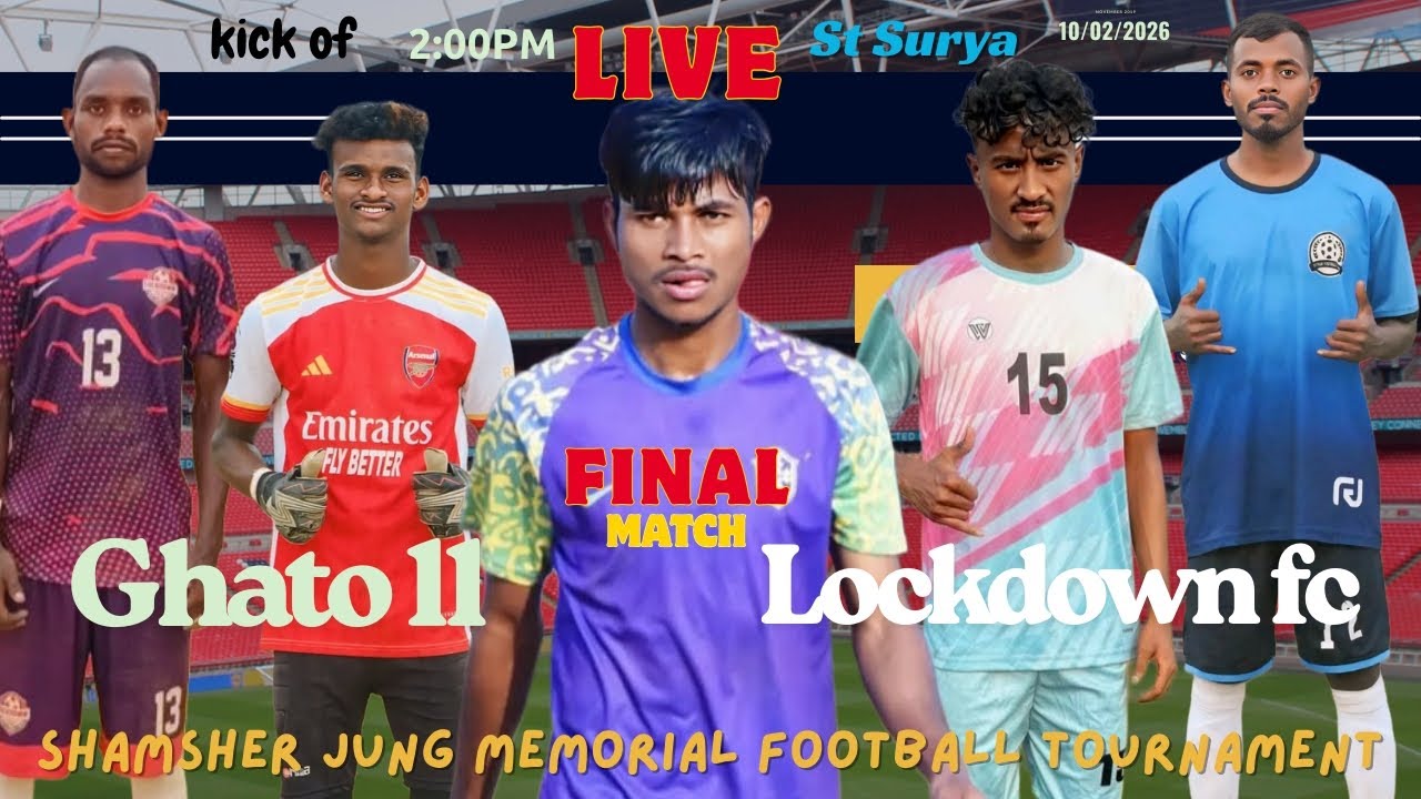 Lockdown fc Vs Ghato11/37th Shamsher Jung Memorial football Tournament Patratu 2026