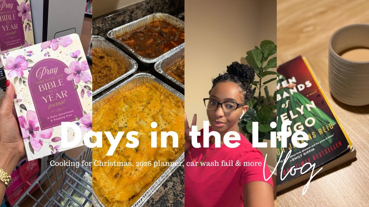 Days In The Life| Cooking for Christmas, 2026 Planner, Car Wash Fail & More