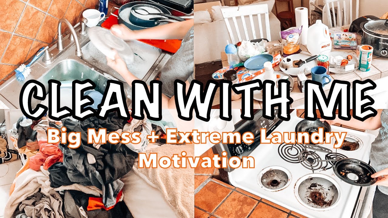 CLEAN WITH ME 2022 | BIG MESS SPEED CLEANING MOTIVATION | LAUNDRY MOTIVATION CLEANING WITH KIM