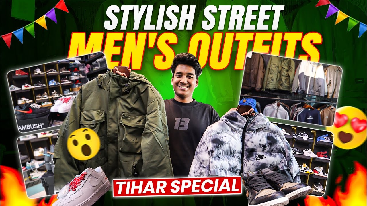 तिहार विशेष सेल😍||Stylish Street Men's outfits Collection 2025||Sneakers+Winter+Summer Outfits 🔥
