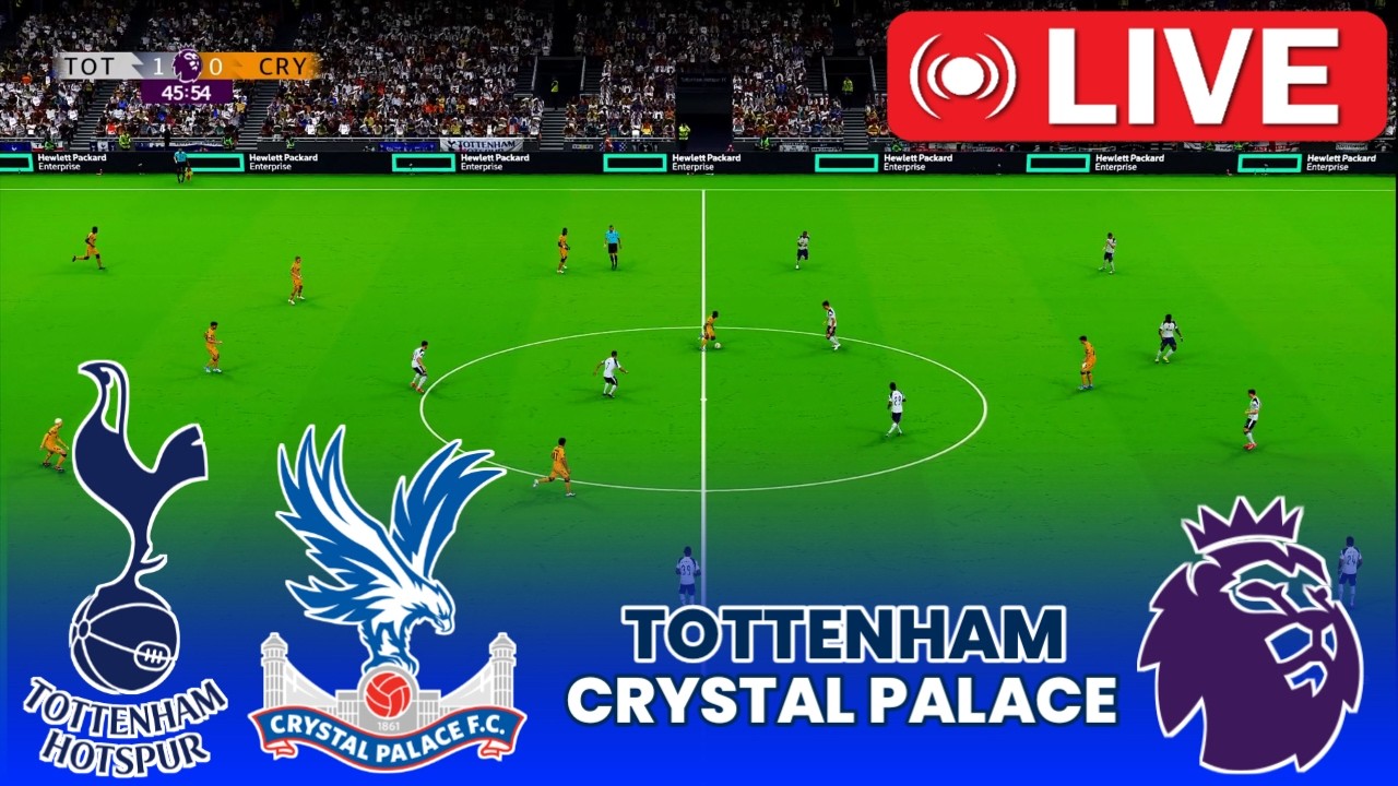 🔴LIVE : Tottenham Hotspur vs Crystal Palace | Premier League 2026 | Football Simulation | PES 21