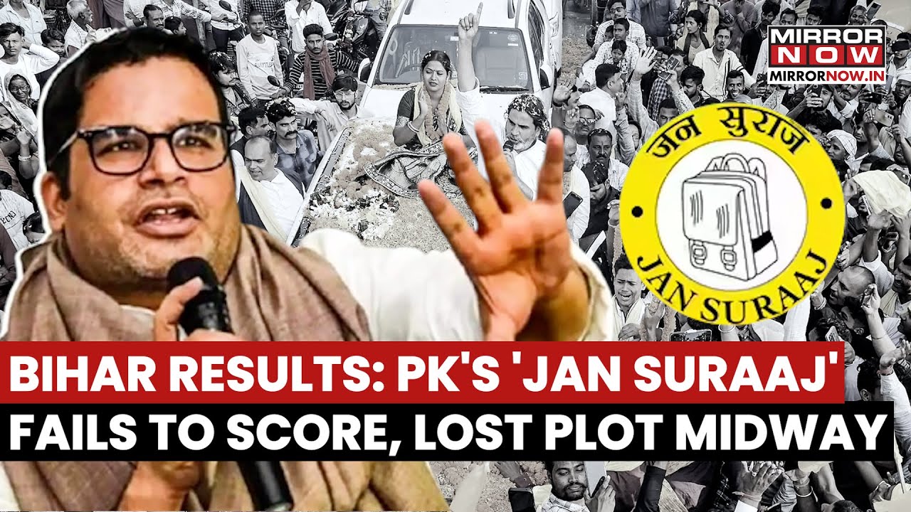 Bihar Election Result: Prashant Kishor's Jan Suraaj Party Fails To Open Its Account On Debut
