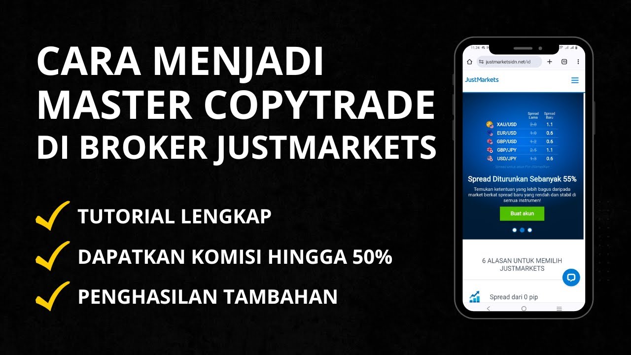 Cara Menjadi Master Copytrading Di Broker Justmarkets