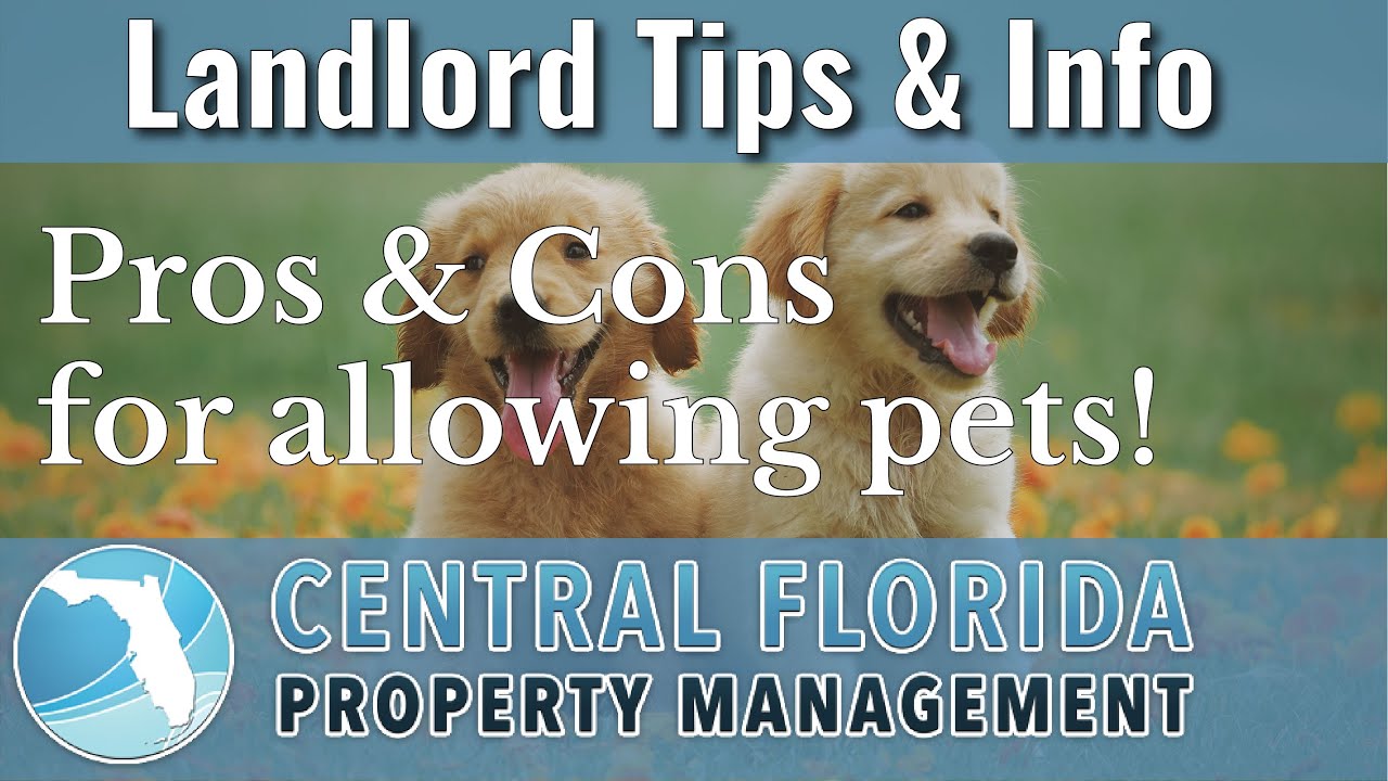 Pros & Cons of Allowing Pets in Rental Properties - by Steve Simpson, CPA & Broker