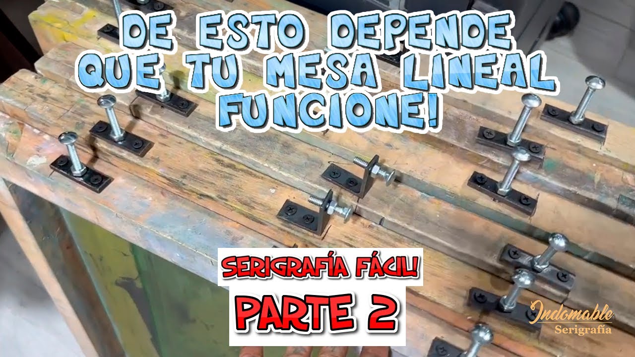 INSTALACION DE MARCOS PARA MESA LINEAL! PARTE 2 #serigrafía
