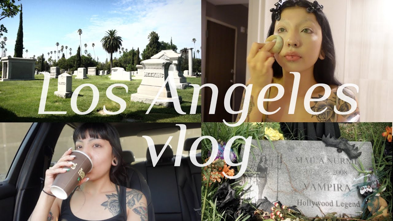 LA VLOG: Hollywood Forever Cemetery, seeing Vampiras grave, shopping, etc.