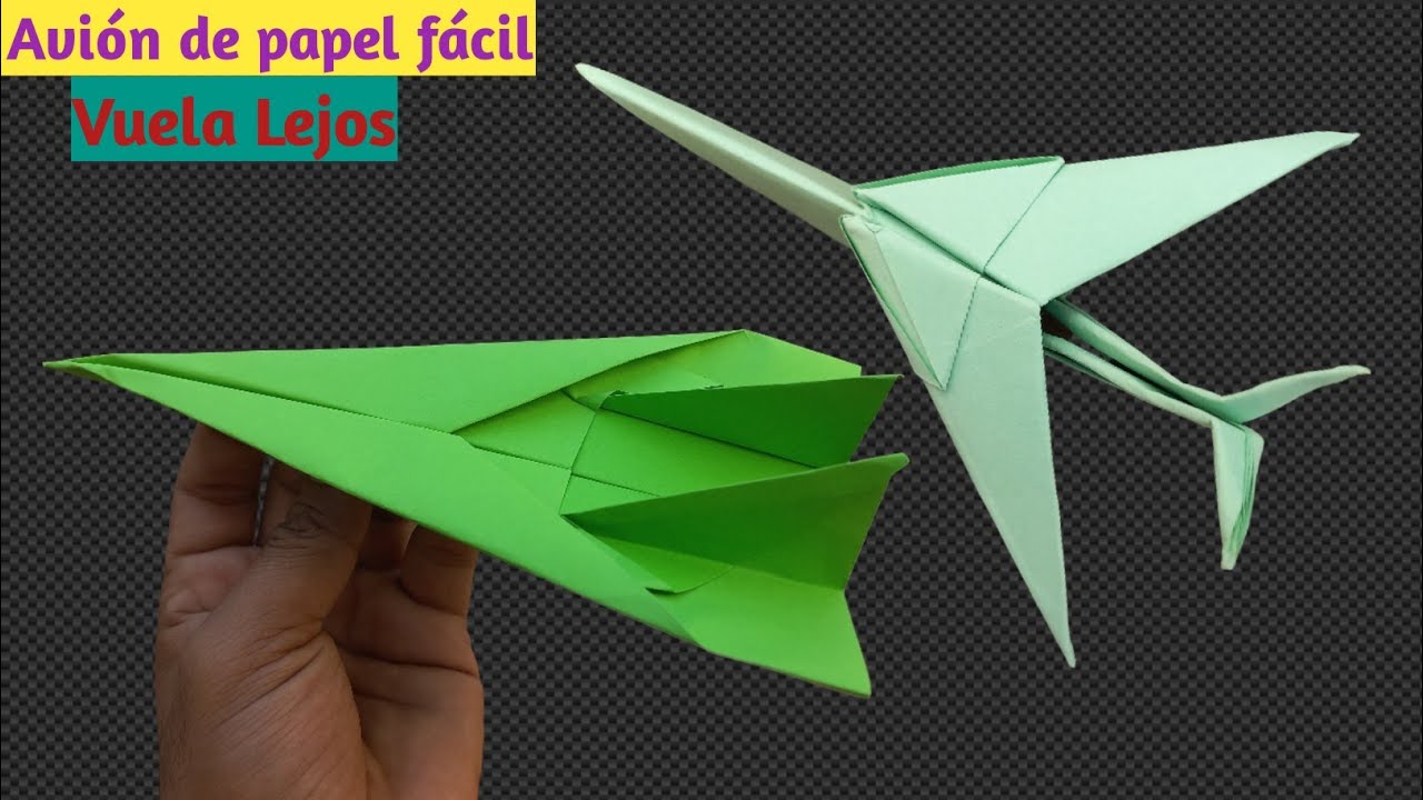 Como Hacer un Avion de Papel que vuela mucho | Aviones De Papel
