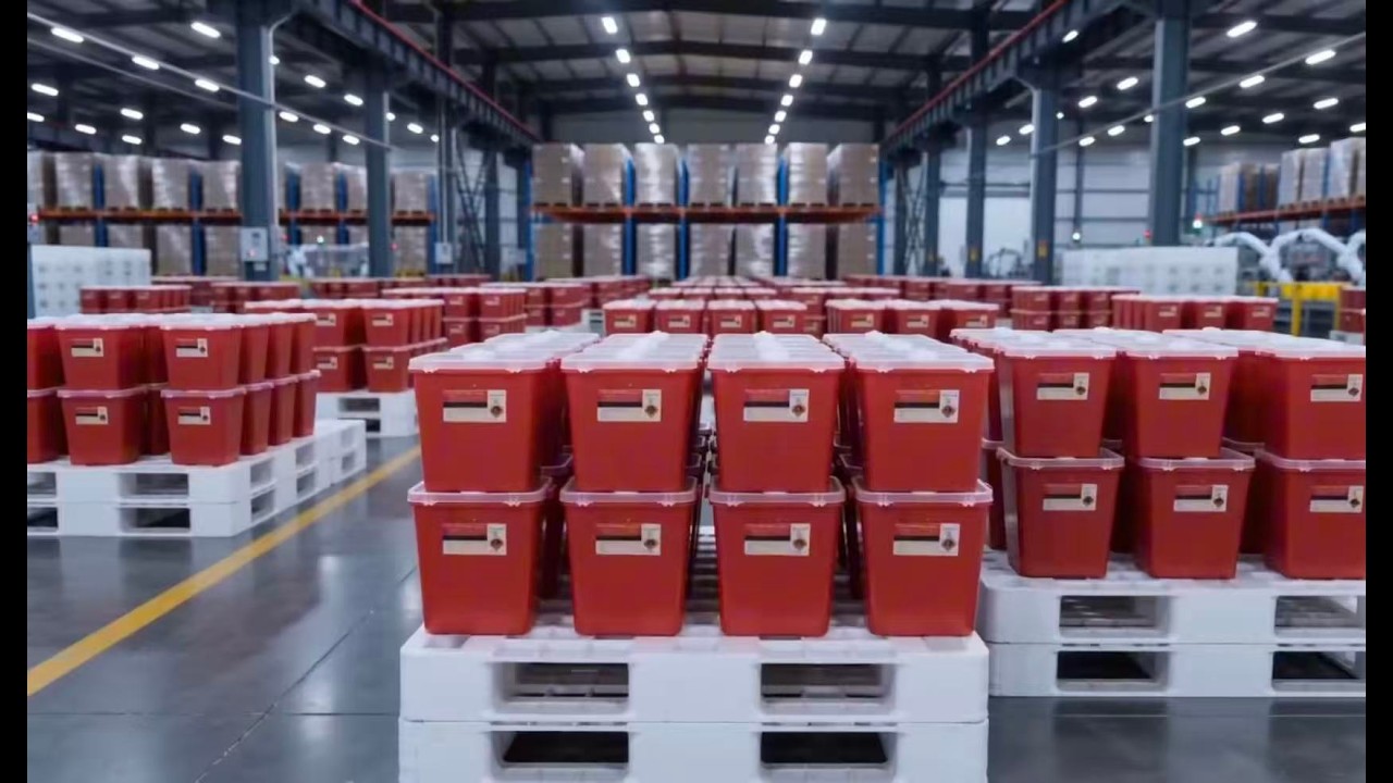 How is sharps container produced in Dailymag? #sharpbox #sharpcontainer #medical