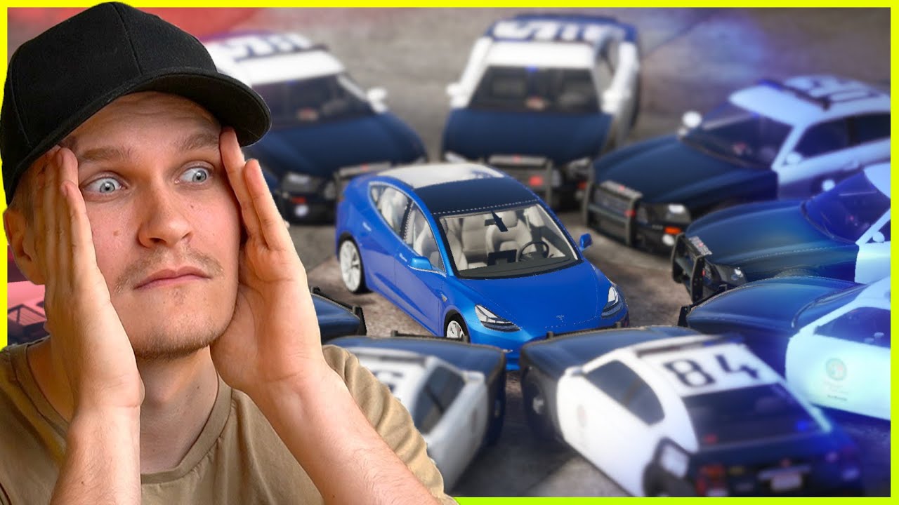 Yritin Paeta FBI:ltä Roni Backin Teslalla - GTA 5
