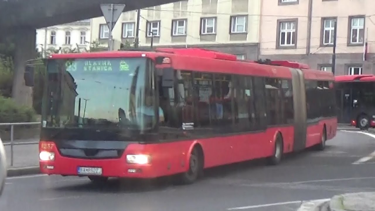 Bus MHD ride in Bratislava (Jazda Autobusom MHD v Bratislave) Linka 93 #1