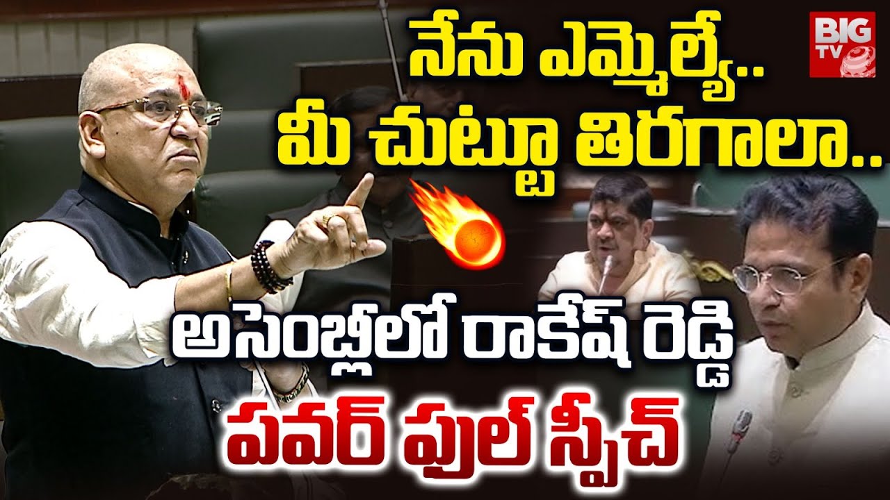 Paidi Rakesh Reddy Powerful Speech In Assembly | మీ చుట్టూ తిరగాలా..Minister Sridhar Babu | BIG TV
