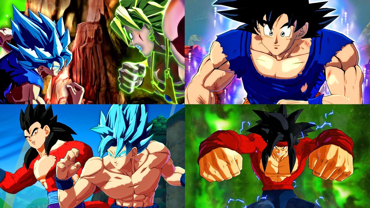 BEST MODDED Dramatic Intros & Finishes w/NEW DLC Season 3 - Dragon Ball FighterZ (SSB/UI Goku, SSJ4)