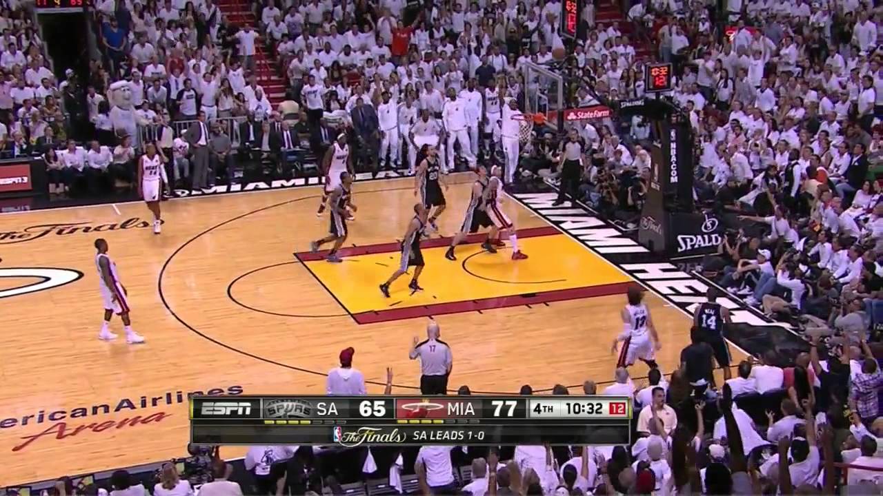 LeBron James 17 pts (block of the year) vs Spurs full highlights NBA Finals GM2 06/09/13 HD