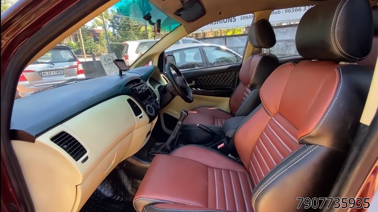 Toyota innova conversion | 2008 model interior painting | seat work