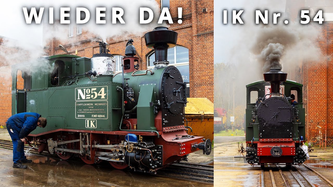 Sie fährt wieder! Sächsische I K Nr. 54 im Dampflokwerk Meiningen