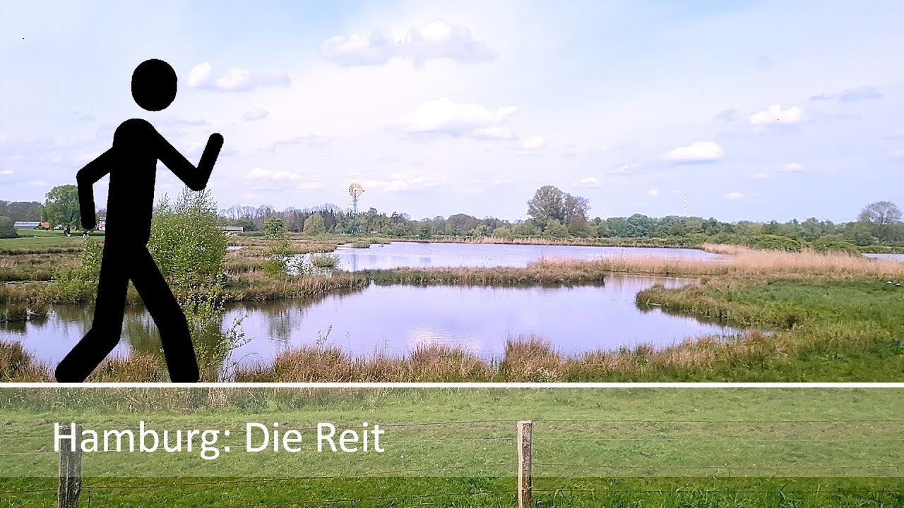 Der Geher in Hamburg: Die Reit nature reserve