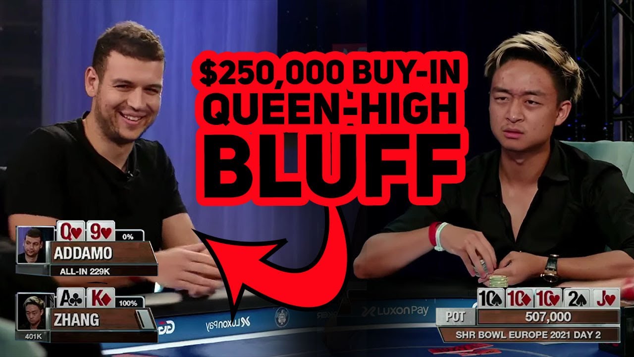 Bluffing All-in with Queen-High: Brilliant or Terrible?