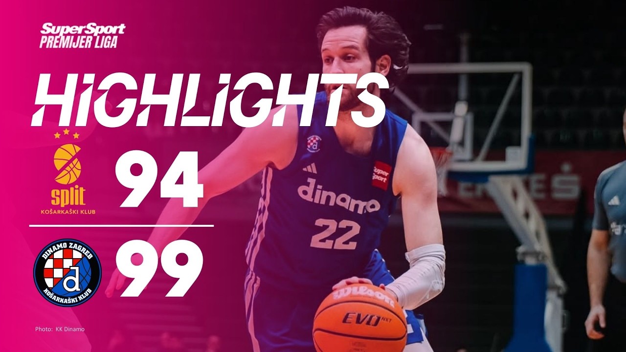 SPLIT vs DINAMO ZAGREB 94:99 (22. kolo, SuperSport Premijer liga 25/26)