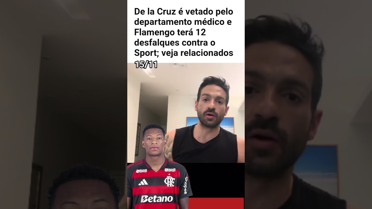 Flamengo terá 12 desfalques contra o Sport Brasileirão