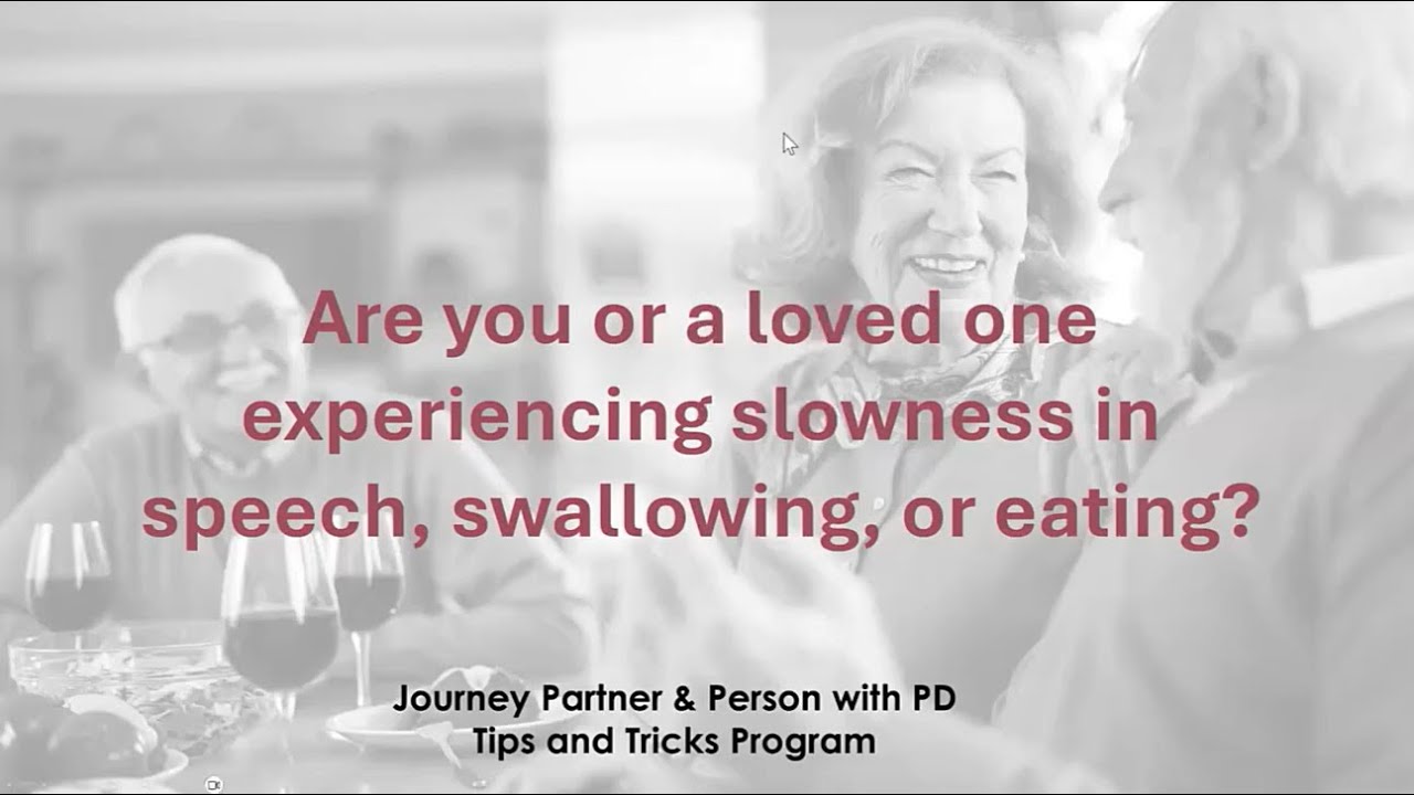 Are you or a loved one experiencing slowness in speech, swallowing, or eating?