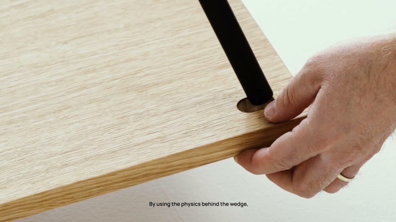MOEBE Shelving System | How The Wedge Works
