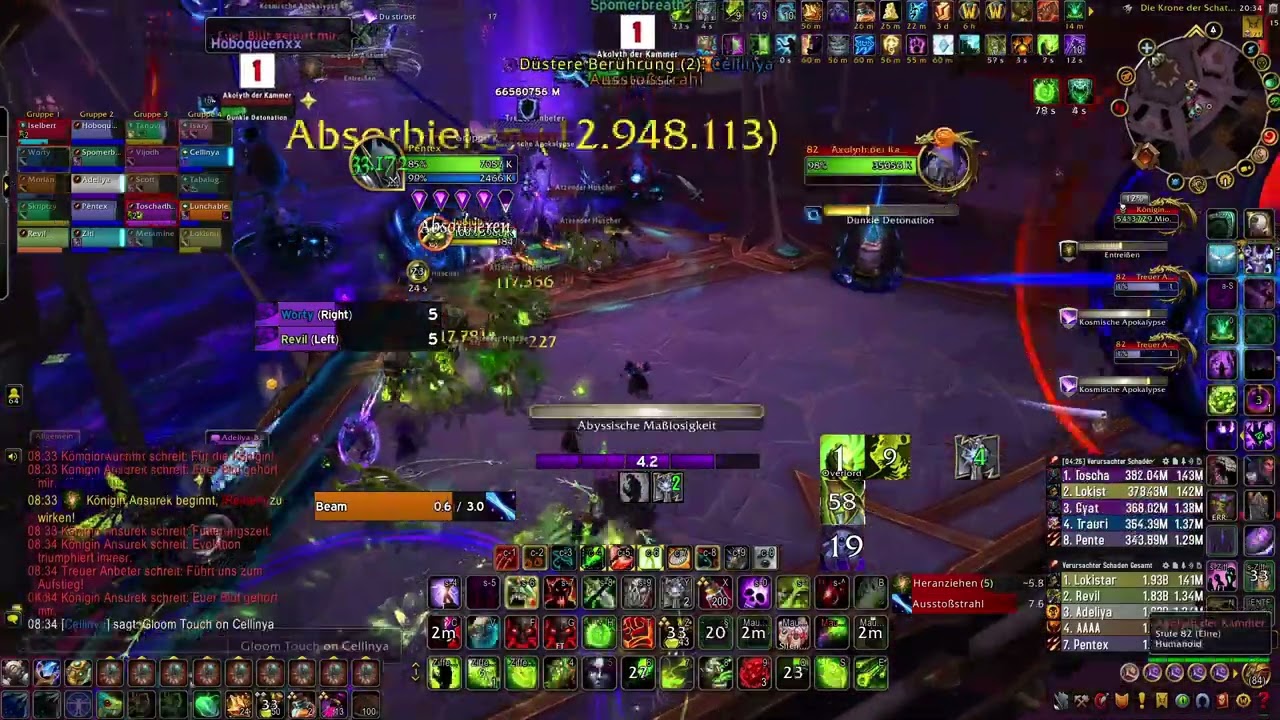 Burden vs Mythic Queen Ansurek (Destruction Warlock Pov)