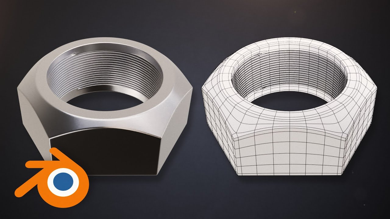 Topology Study : How to Model Threaded Nuts