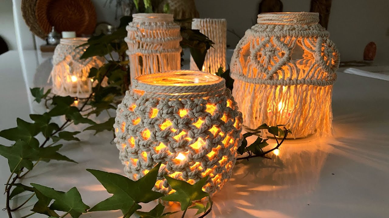 Boho Chic: Macrame Jar Tutorial for a Unique Wedding Decoration!