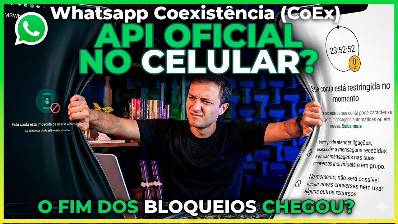 WhatsApp Bloqueado ou Restrito? Não mais com a CoEx, Api Oficial no seu celular!
