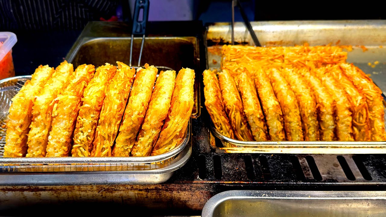 【美食發現】街头美食黄金土豆饼，一口咬下去酥脆饱满，吃一次就让人忘不了的美食。
