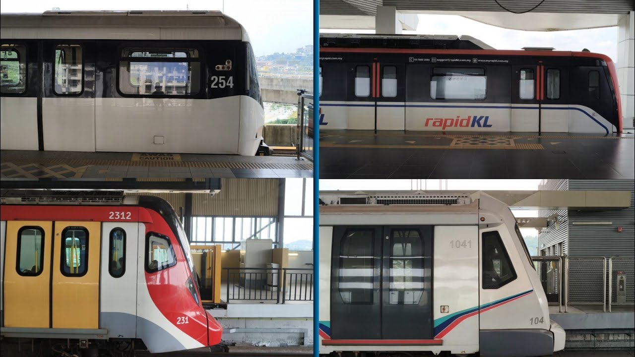 LRT & MRT Departing Side View